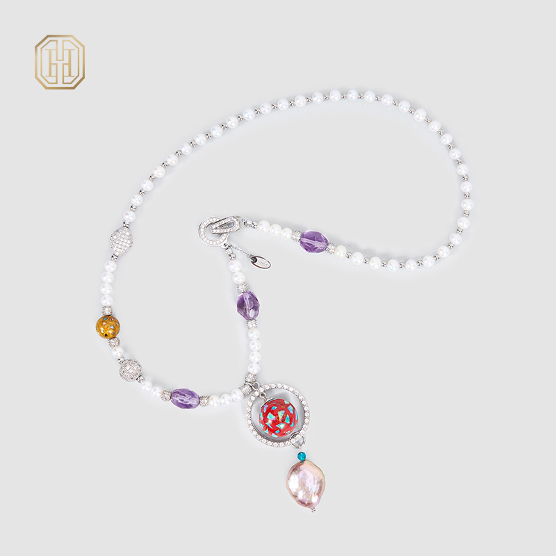 Original Handmade Natural Pearls Collar  by OHGG - OHGGRN24236