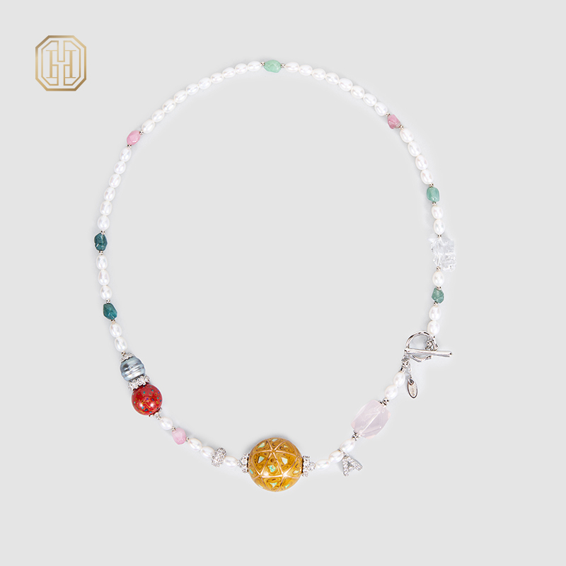 Original Handmade Natural Pearls Collar  by OHGG - OHGGRN24247