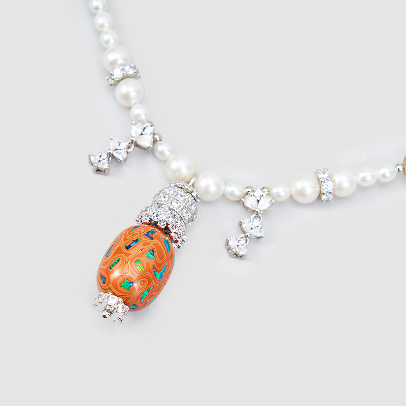 Original Handmade Natural Pearls Collar by OHGG - OHGGRN24256