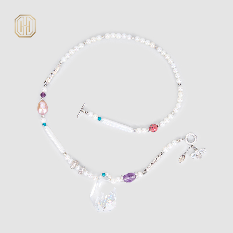 Original Handmade Natural Pearls Collar  by OHGG - OHGGRN24249