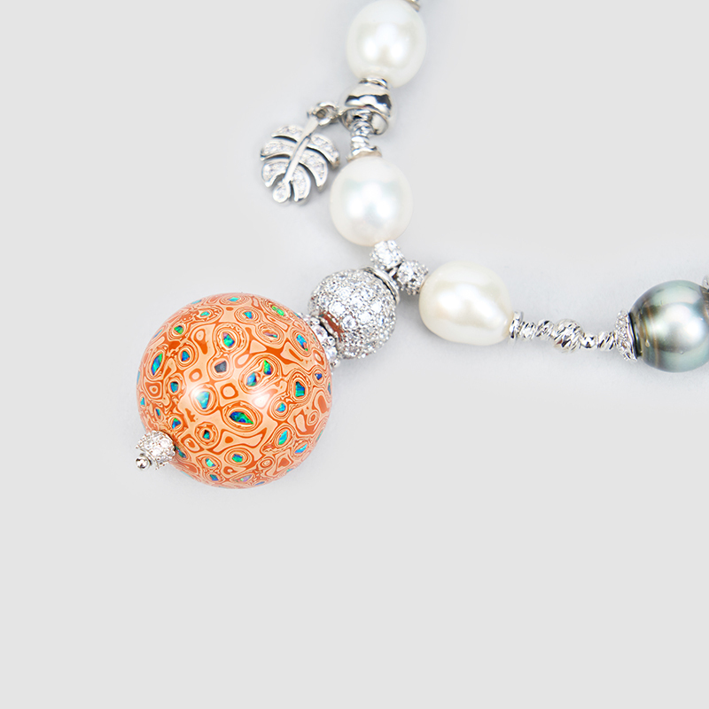 Original Handmade Natural Pearls necklace  by OHGG - OHGGRN24240