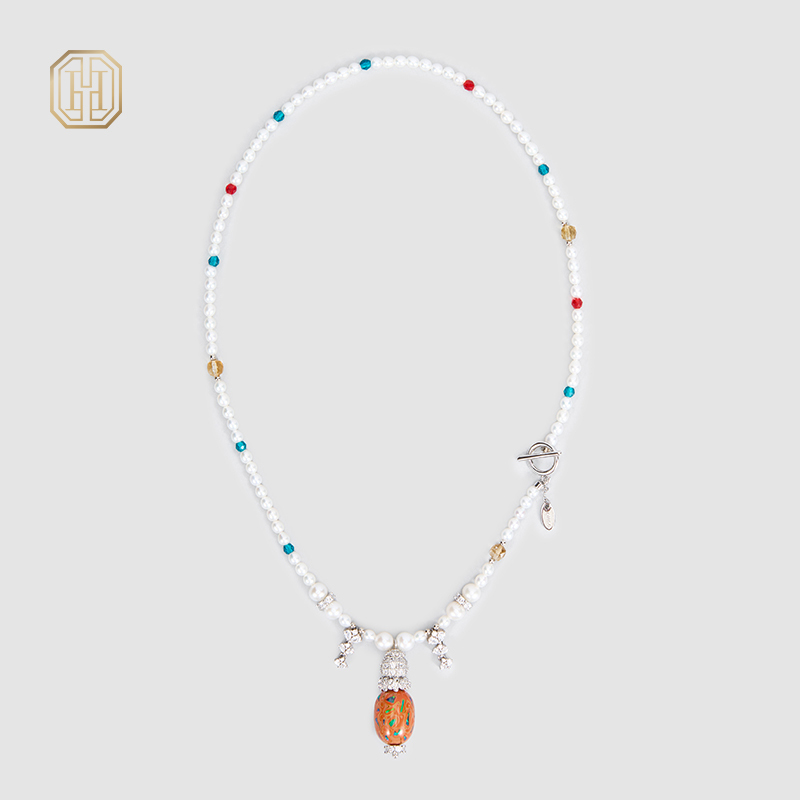 Original Handmade Natural Pearls Collar by OHGG - OHGGRN24256