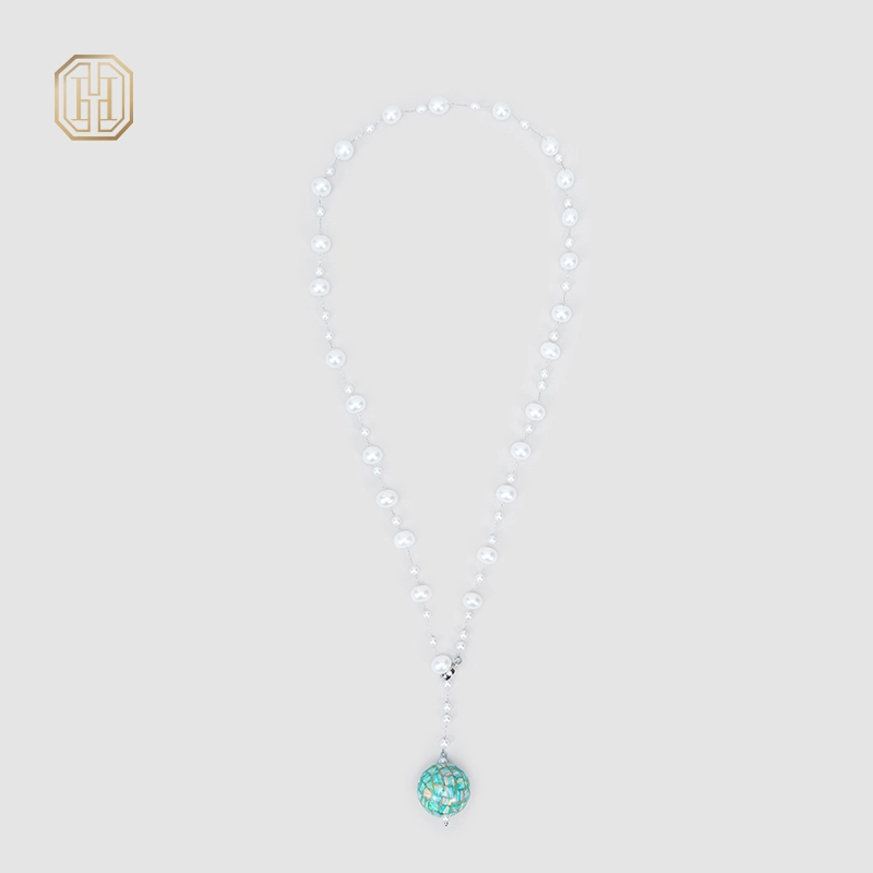 Original Handmade Natural Pearls collar chain by OHGG - OHGGRN24294