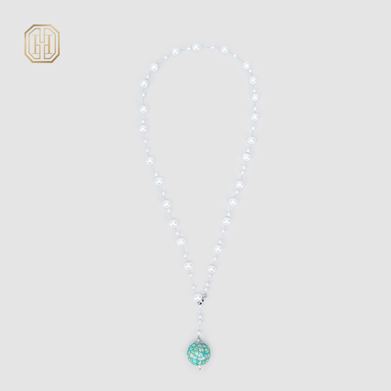 Original Handmade Natural Pearls collar chain by OHGG - OHGGRN24294