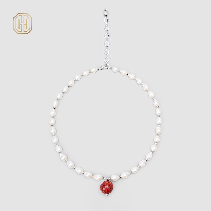 Original Handmade Natural Pearls collar chain by OHGG - OHGGRN24293