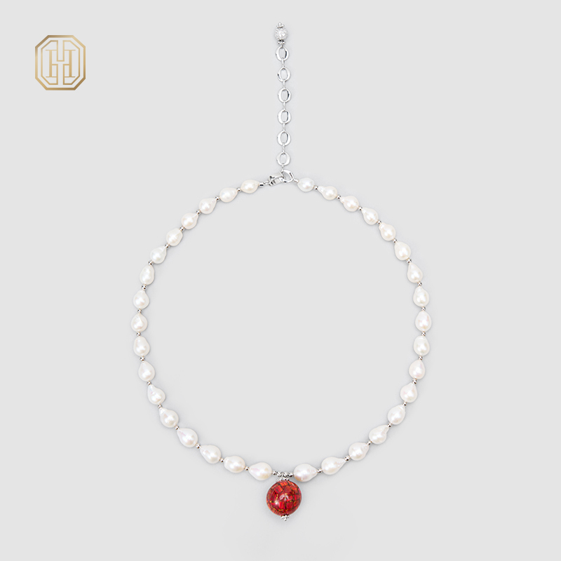 Original Handmade Natural Pearls collar chain by OHGG - OHGGRN24293