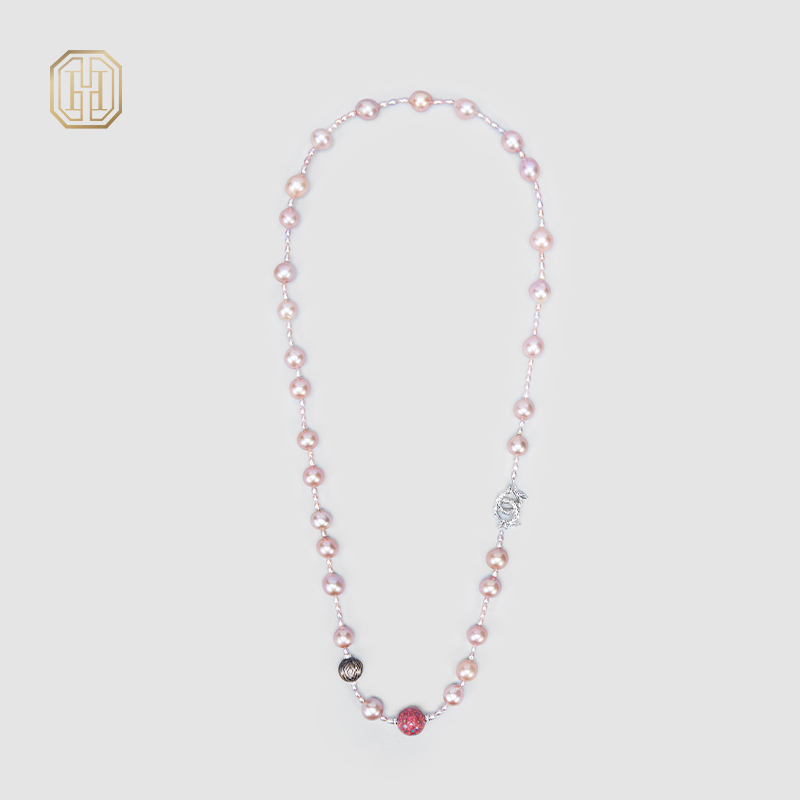 Original Handmade Natural Pearls collar chain by OHGG - OHGGRN24286