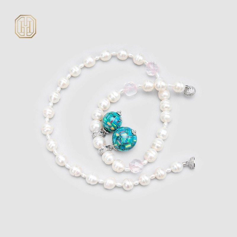 Original Handmade Natural Pearls collar chain by OHGG - OHGGRN24306