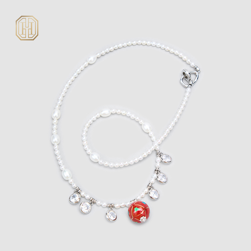 Original Handmade Natural Pearls collar chain by OHGG - OHGGRN24302