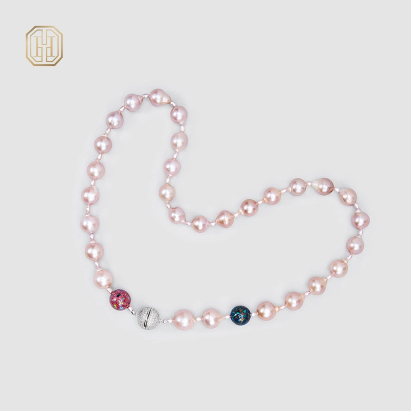 Original Handmade Natural Pearls collar chain by OHGG - OHGGRN24287