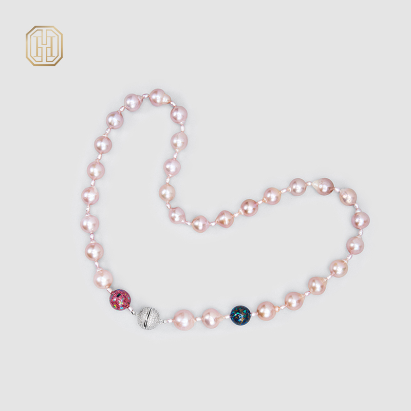 Original Handmade Natural Pearls collar chain by OHGG - OHGGRN24287
