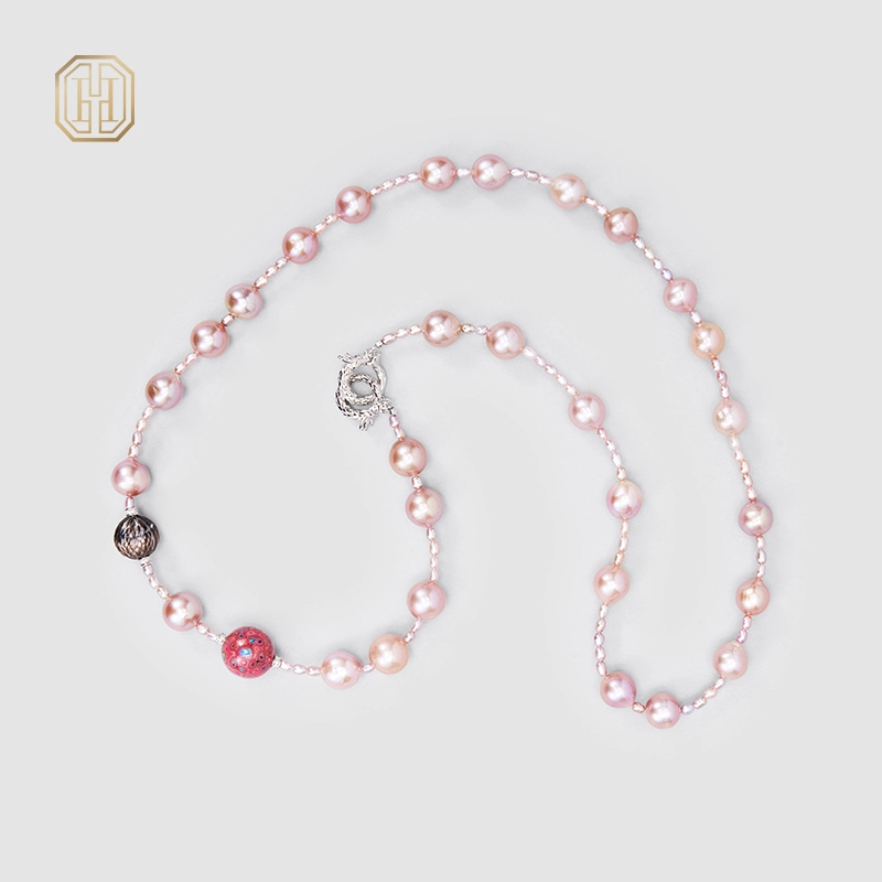 Original Handmade Natural Pearls collar chain by OHGG - OHGGRN24286