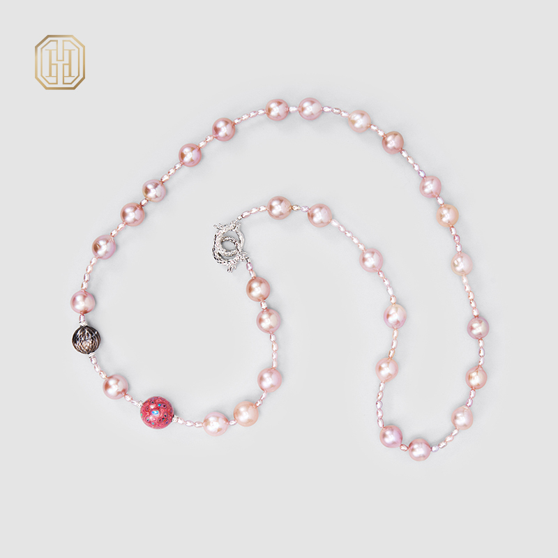 Original Handmade Natural Pearls collar chain by OHGG - OHGGRN24286