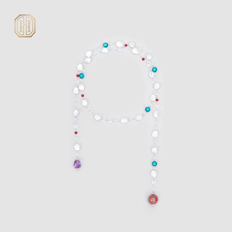 Original Handmade Natural Pearls collar chain by OHGG - OHGGRN24304