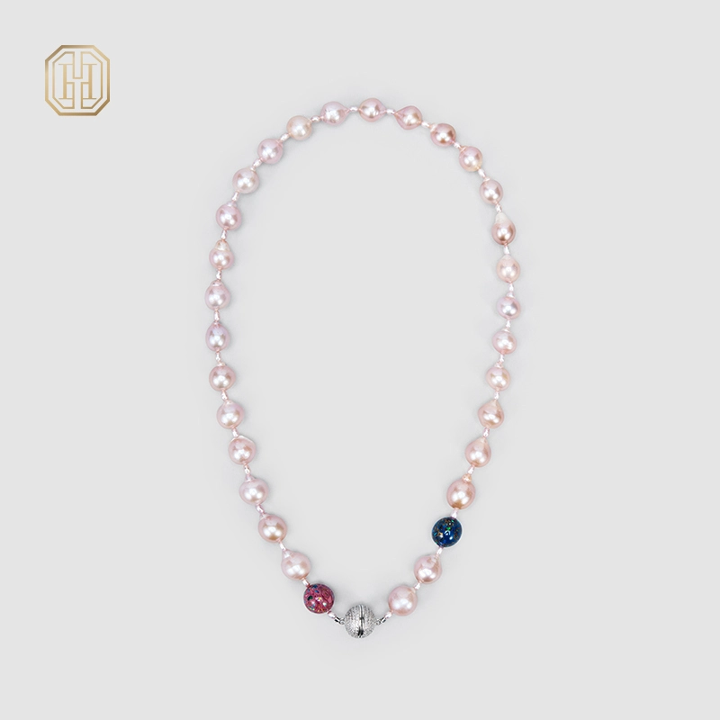 Original Handmade Natural Pearls collar chain by OHGG - OHGGRN24287