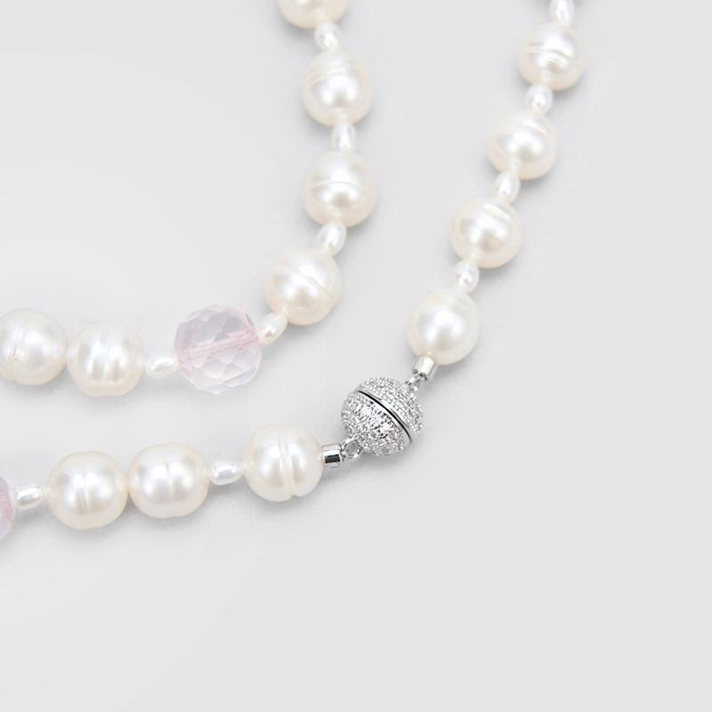 Original Handmade Natural Pearls collar chain by OHGG - OHGGRN24306