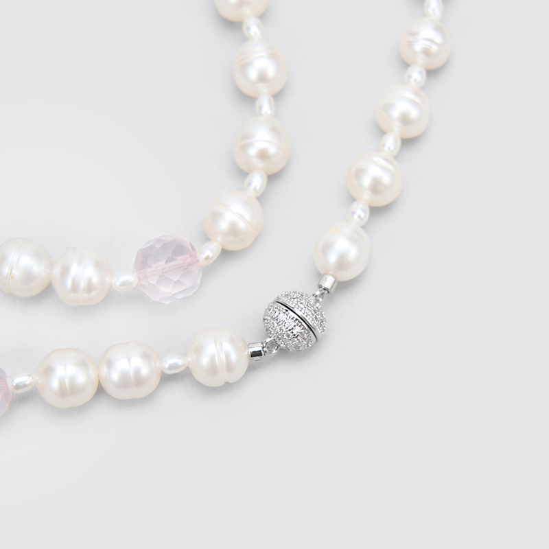 Original Handmade Natural Pearls collar chain by OHGG - OHGGRN24306