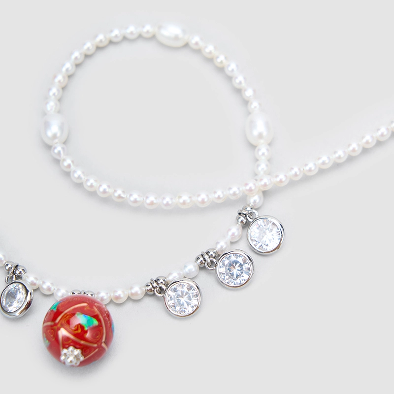 Original Handmade Natural Pearls collar chain by OHGG - OHGGRN24302