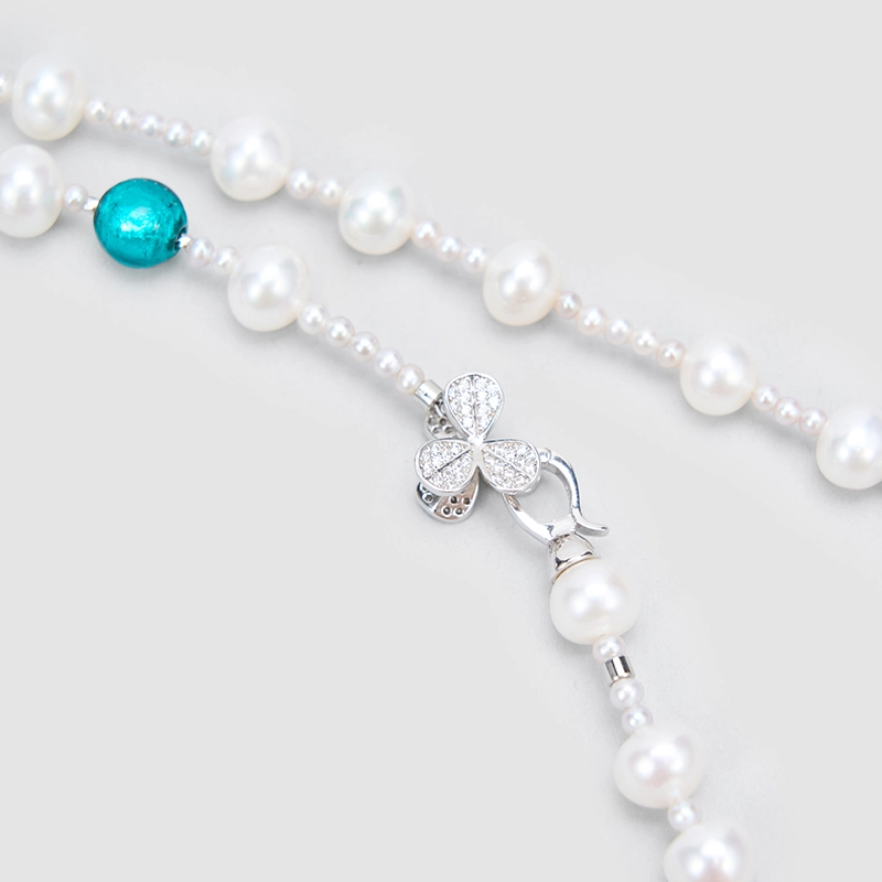 Original Handmade Natural Pearls collar chain by OHGG - OHGGRN24301