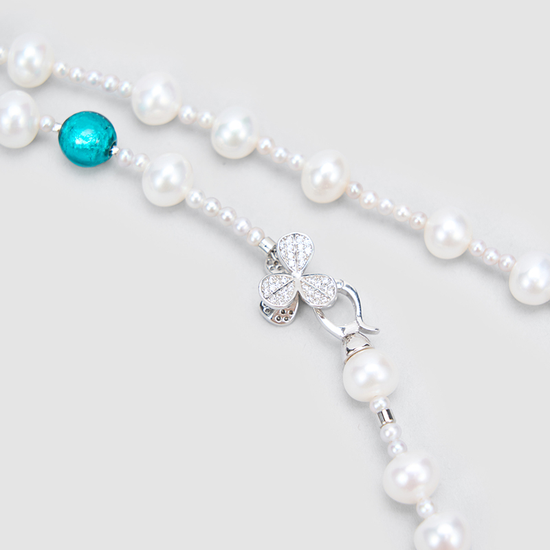 Original Handmade Natural Pearls collar chain by OHGG - OHGGRN24301