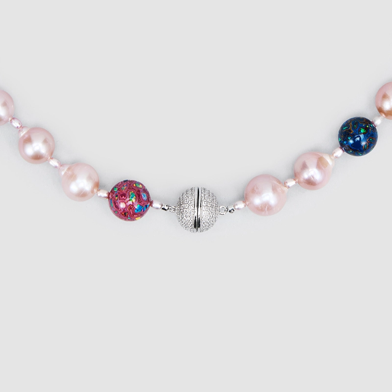 Original Handmade Natural Pearls collar chain by OHGG - OHGGRN24287