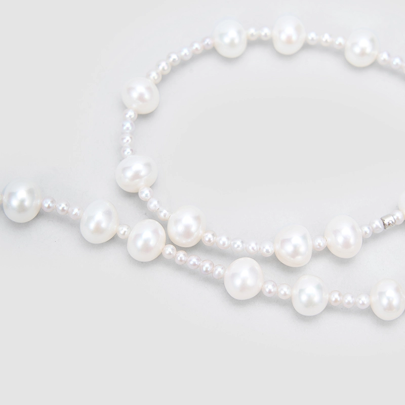 Original Handmade Natural Pearls collar chain by OHGG - OHGGRN24301