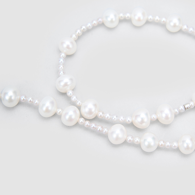 Original Handmade Natural Pearls collar chain by OHGG - OHGGRN24301