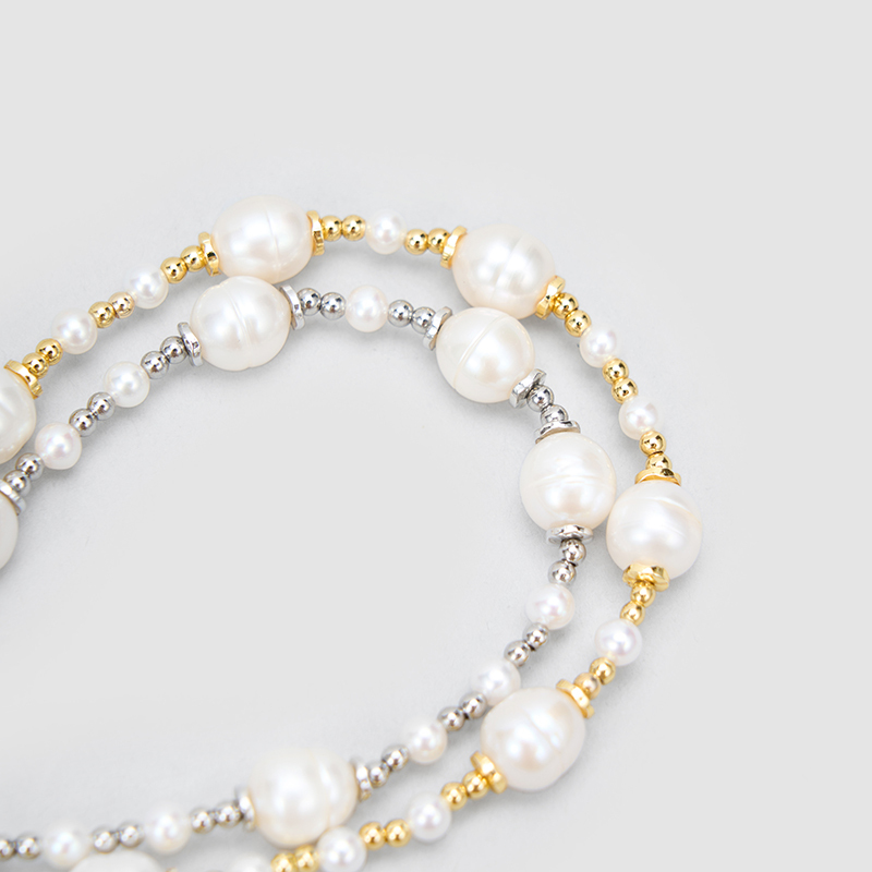 Original Handmade Natural Pearls collar chain by OHGG - OHGGRN24305