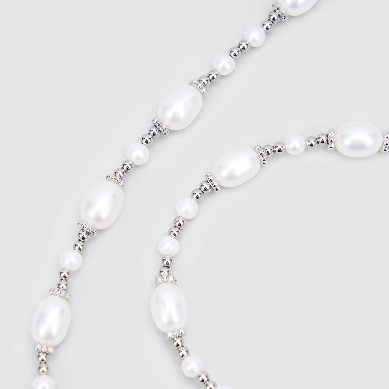 Original Handmade Natural Pearls collar chain by OHGG - OHGGRN24289