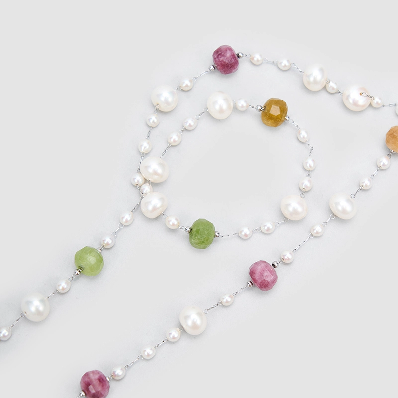 Original Handmade Natural Pearls collar chain by OHGG - OHGGRN24303