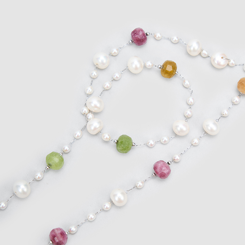 Original Handmade Natural Pearls collar chain by OHGG - OHGGRN24303