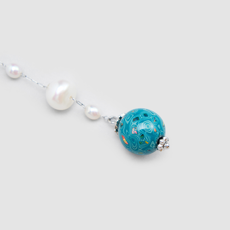 Original Handmade Natural Pearls collar chain by OHGG - OHGGRN24303