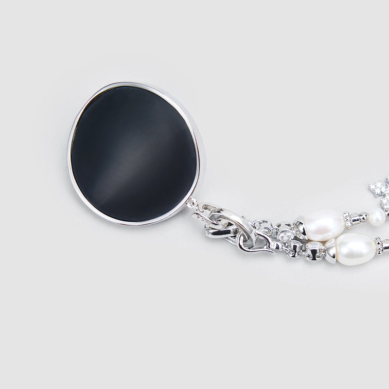 Original Handmade Natural Pearls collar chain by OHGG - OHGGRN24289