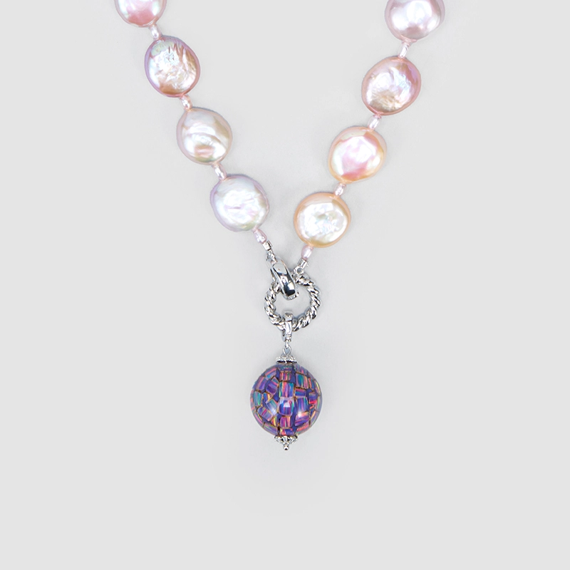 Original Handmade Natural Pearls collar chain by OHGG - OHGGRN24292