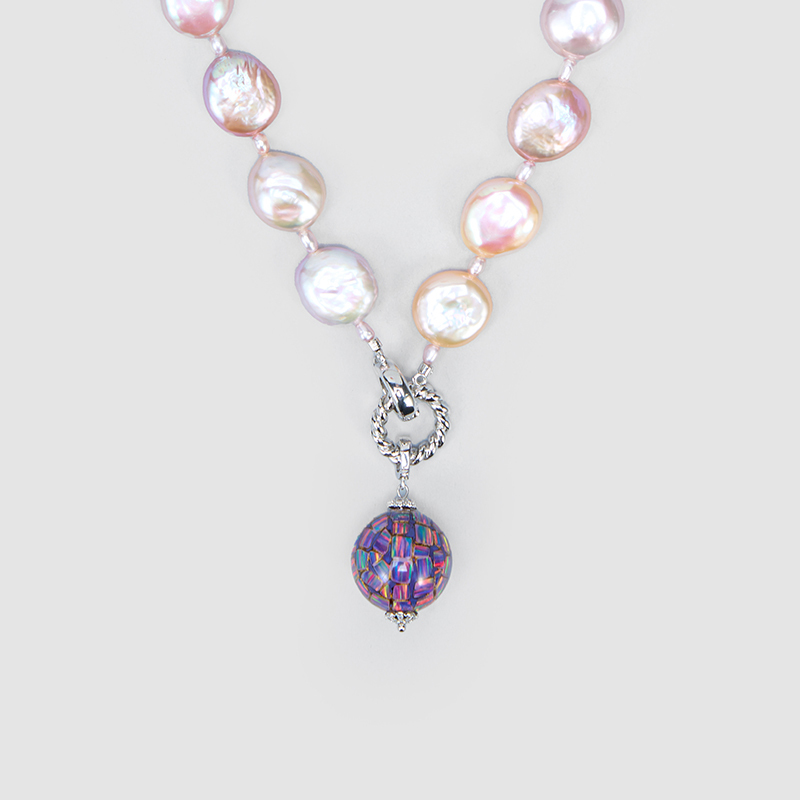 Original Handmade Natural Pearls collar chain by OHGG - OHGGRN24292