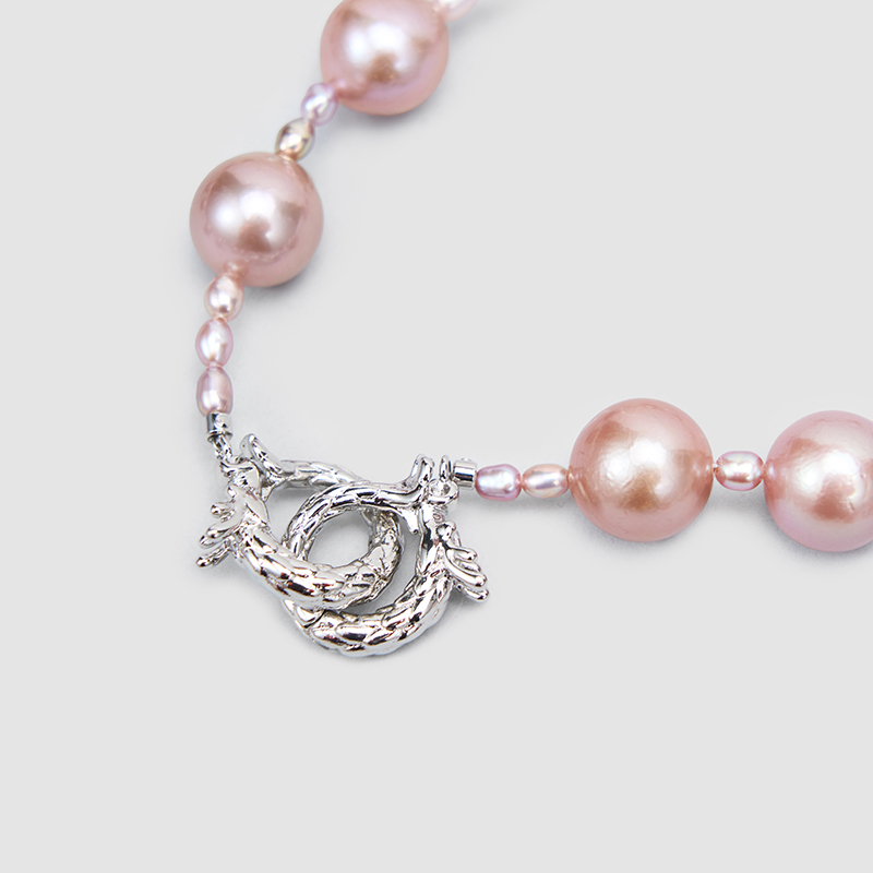 Original Handmade Natural Pearls collar chain by OHGG - OHGGRN24286