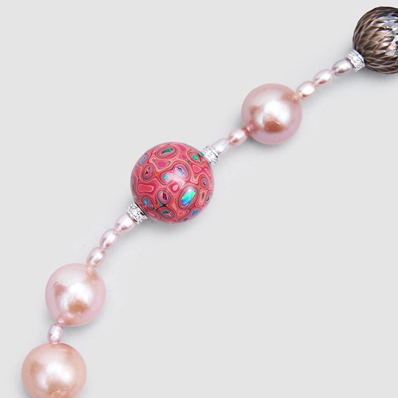 Original Handmade Natural Pearls collar chain by OHGG - OHGGRN24286
