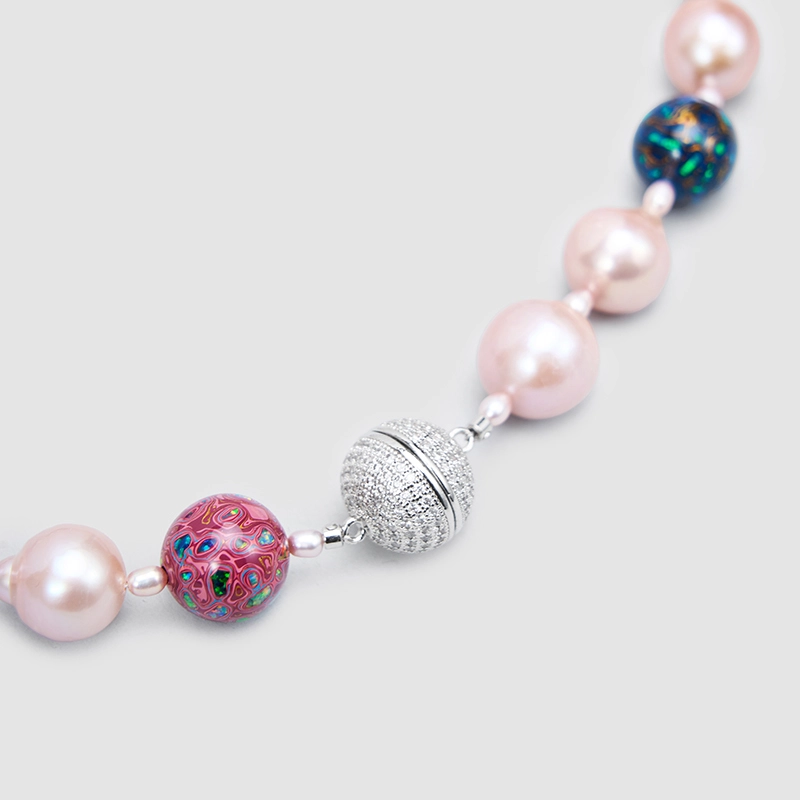 Original Handmade Natural Pearls collar chain by OHGG - OHGGRN24287