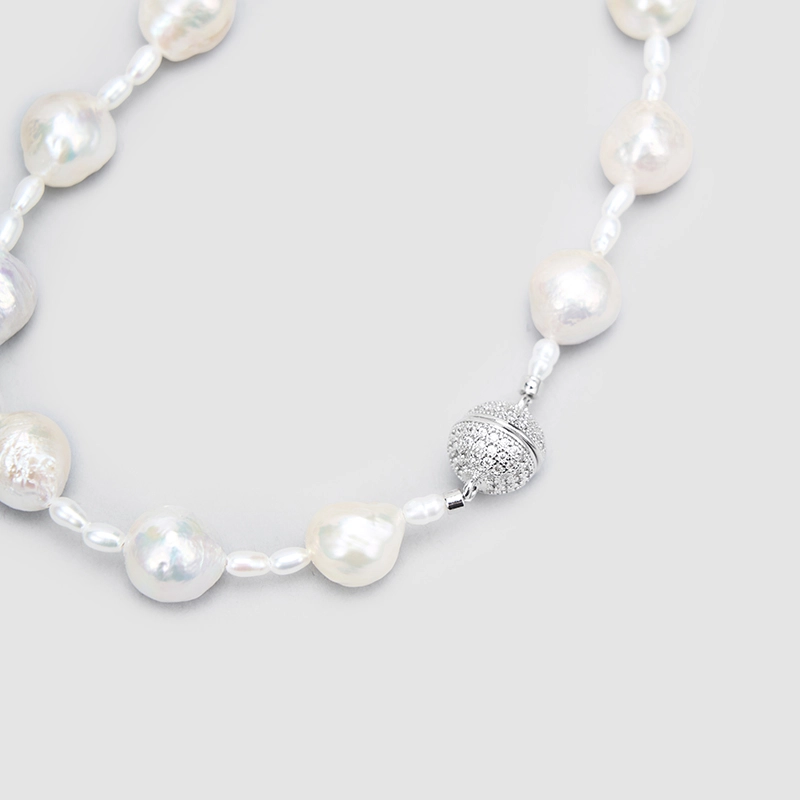 Original Handmade Natural Pearls collar chain by OHGG - OHGGRN24285