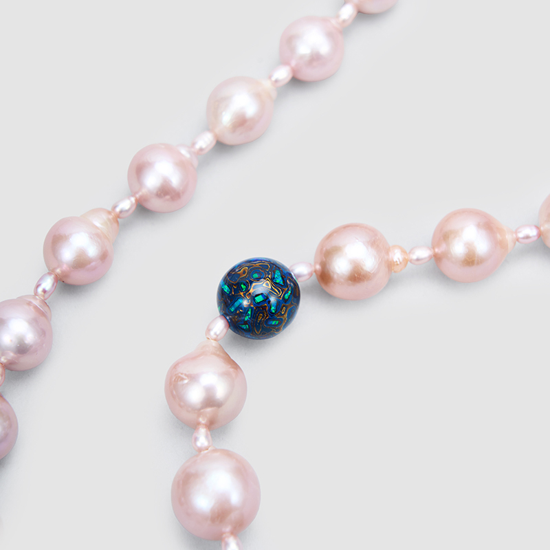 Original Handmade Natural Pearls collar chain by OHGG - OHGGRN24287