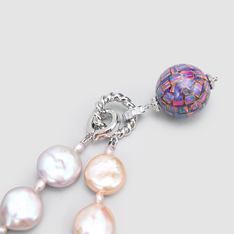 Original Handmade Natural Pearls collar chain by OHGG - OHGGRN24292