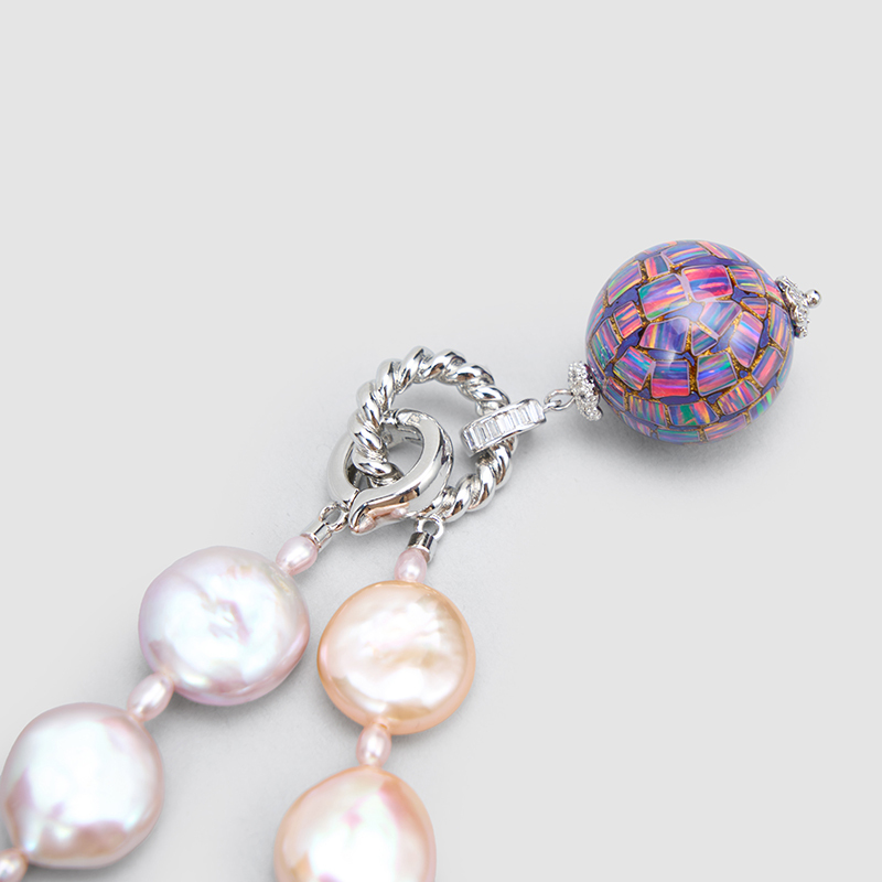 Original Handmade Natural Pearls collar chain by OHGG - OHGGRN24292
