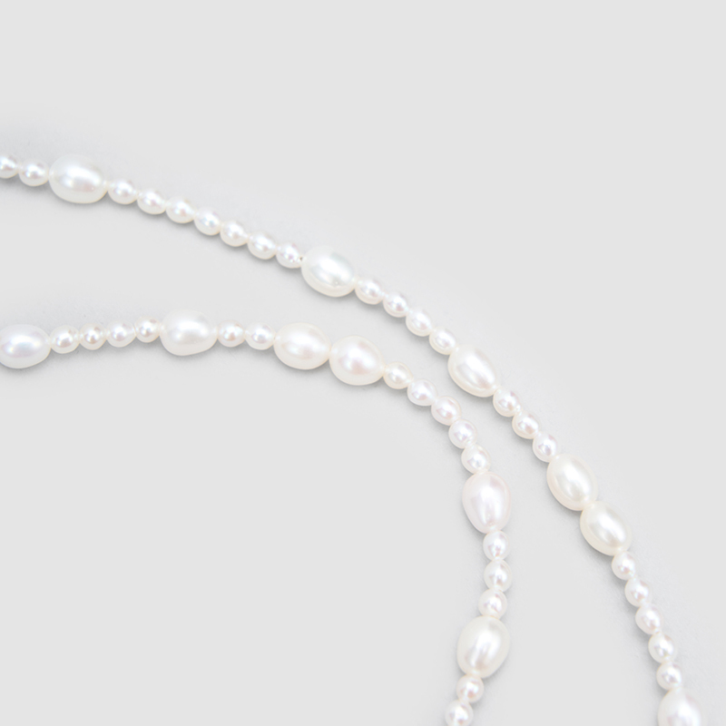 Original Handmade Natural Pearls collar chain by OHGG - OHGGRN24291