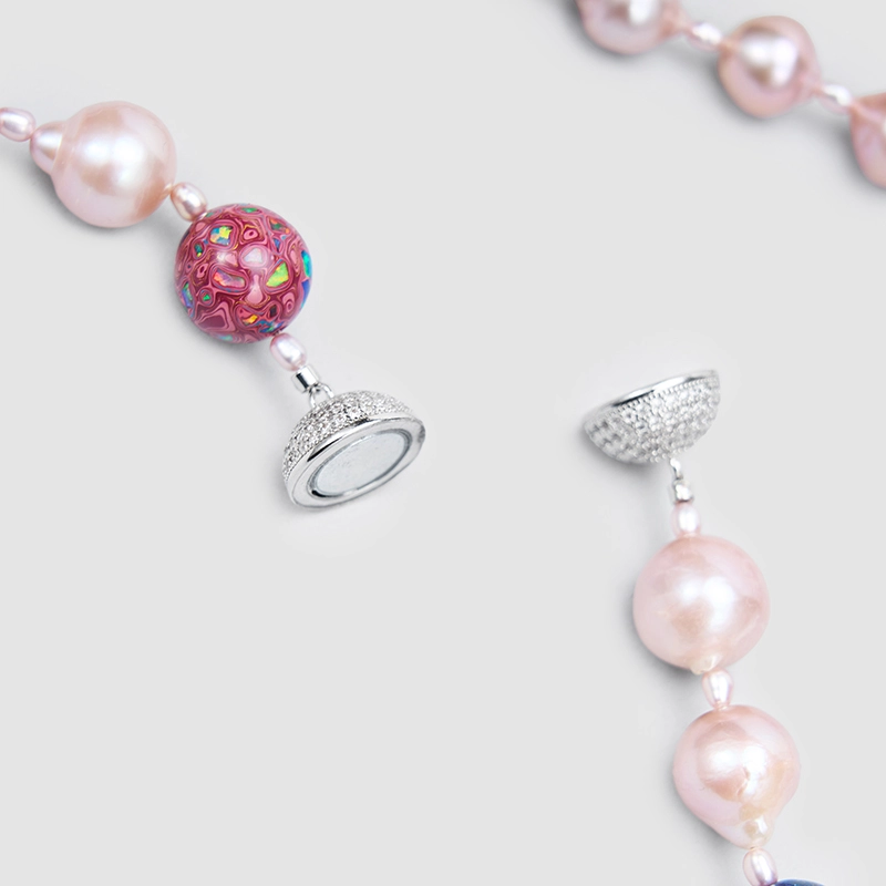 Original Handmade Natural Pearls collar chain by OHGG - OHGGRN24287