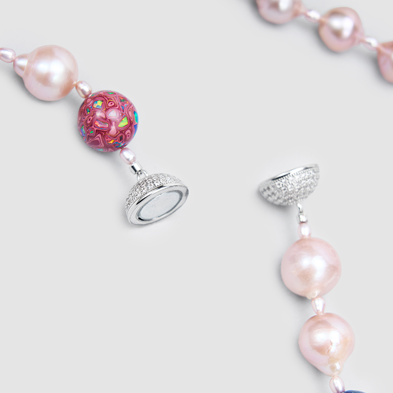 Original Handmade Natural Pearls collar chain by OHGG - OHGGRN24287
