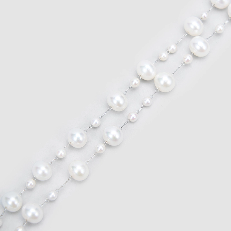 Original Handmade Natural Pearls collar chain by OHGG - OHGGRN24294