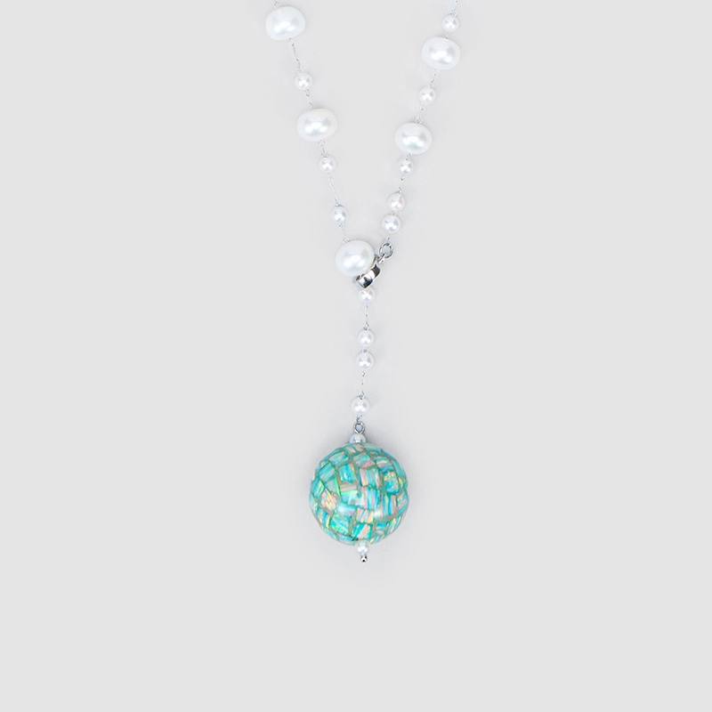 Original Handmade Natural Pearls collar chain by OHGG - OHGGRN24294