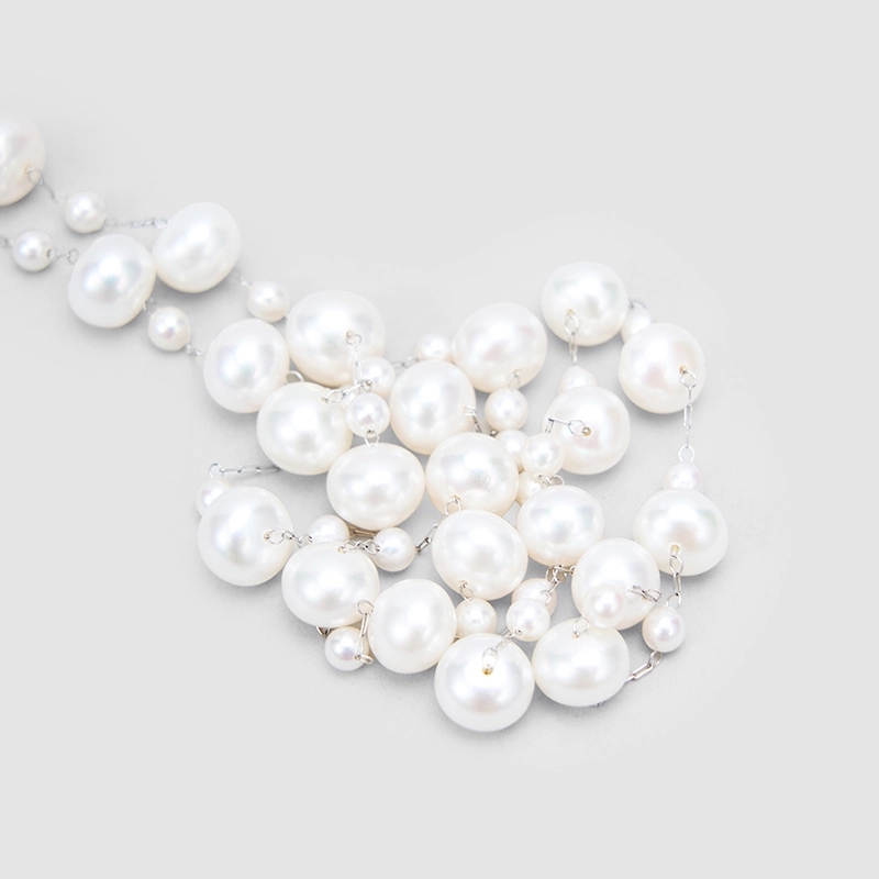 Original Handmade Natural Pearls collar chain by OHGG - OHGGRN24294