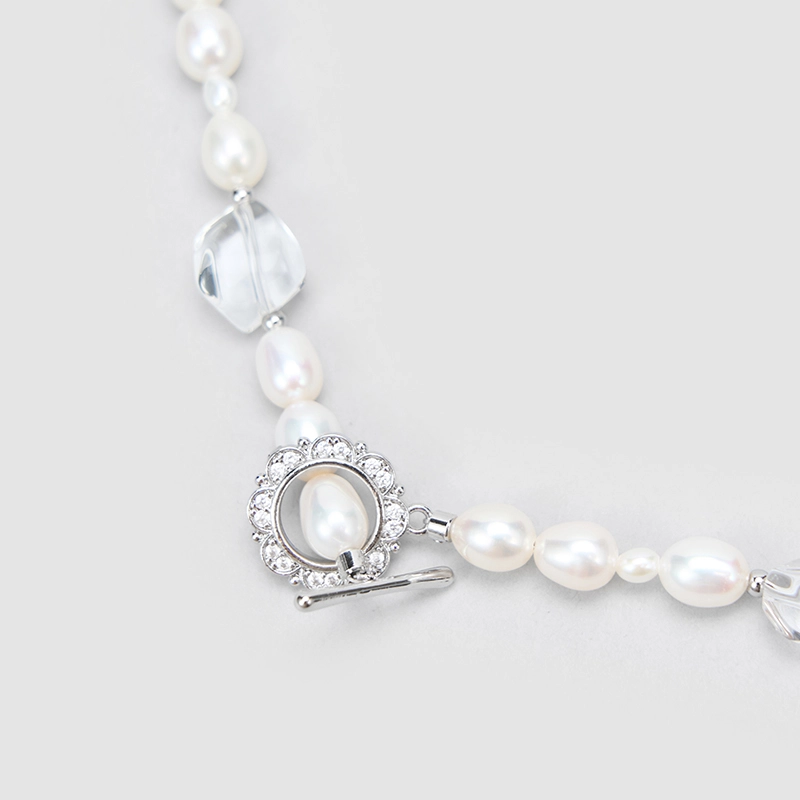 Original Handmade Natural Pearls collar chain by OHGG - OHGGRN24295