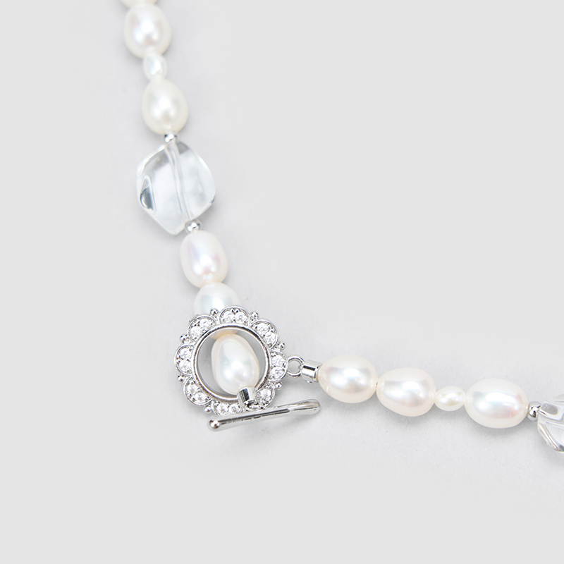 Original Handmade Natural Pearls collar chain by OHGG - OHGGRN24295